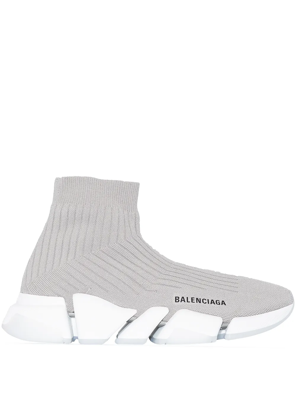 Кроссовки-носки Speed 2.0 BALENCIAGA, серый