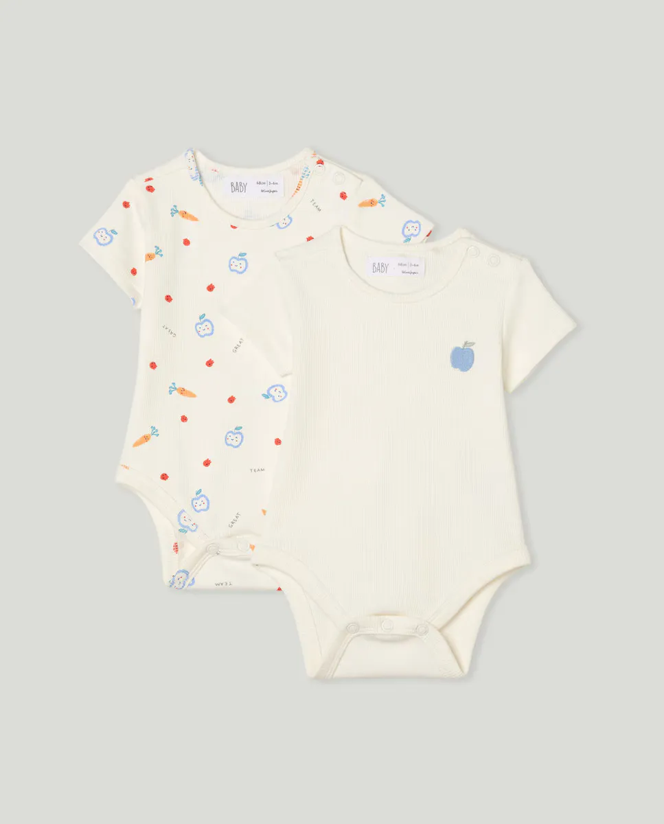 

Упаковка из двух боди с короткими рукавами Baby El Corte Inglés, мультиколор