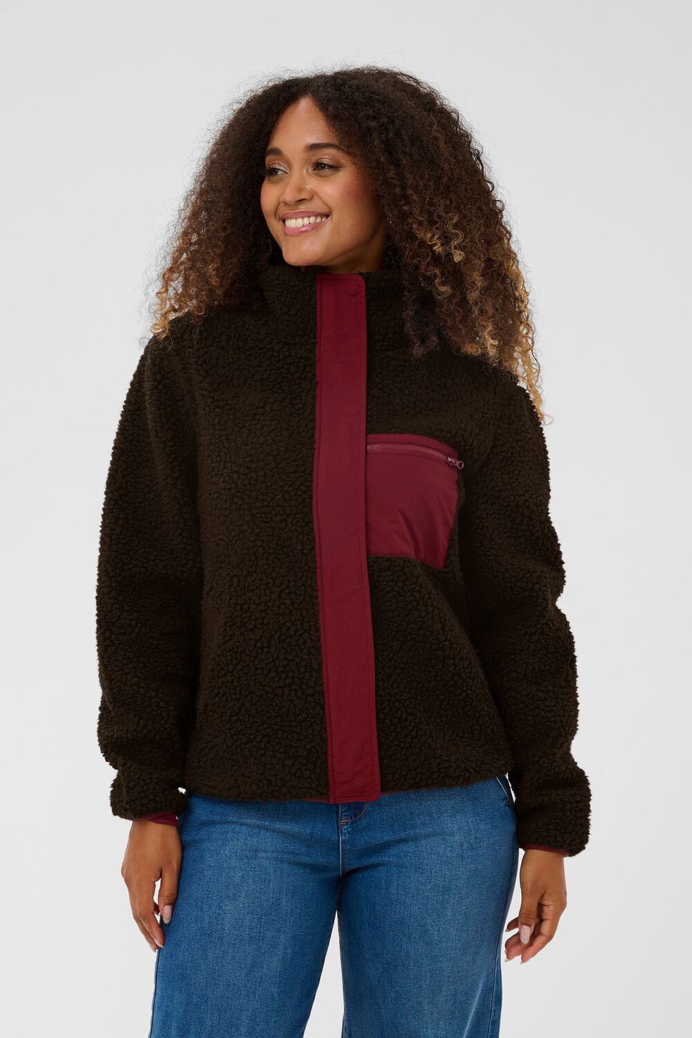 

Love Copenhagen Флисовая куртка 'Vigga' в цвете Mocha