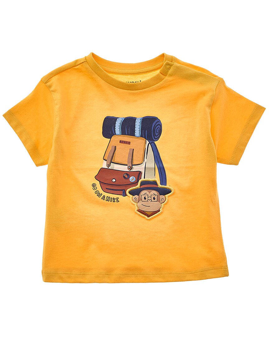 

Майорал Футболка с принтом Рюкзак Mayoral, желтый