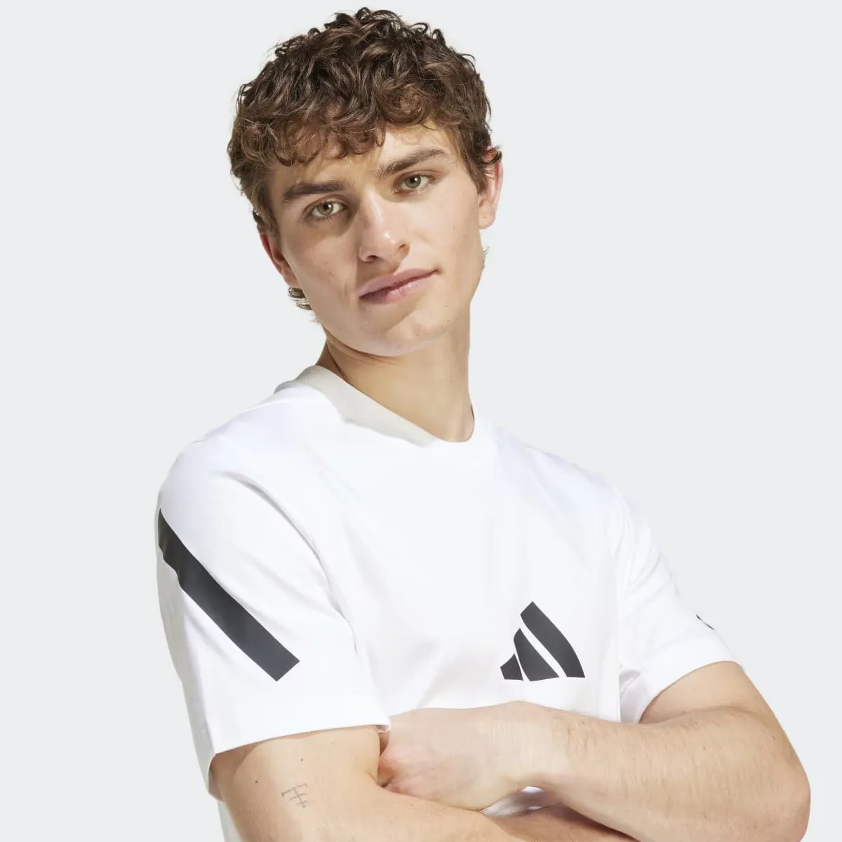Мужская футболка Z.N.E. adidas, белый — фото 4