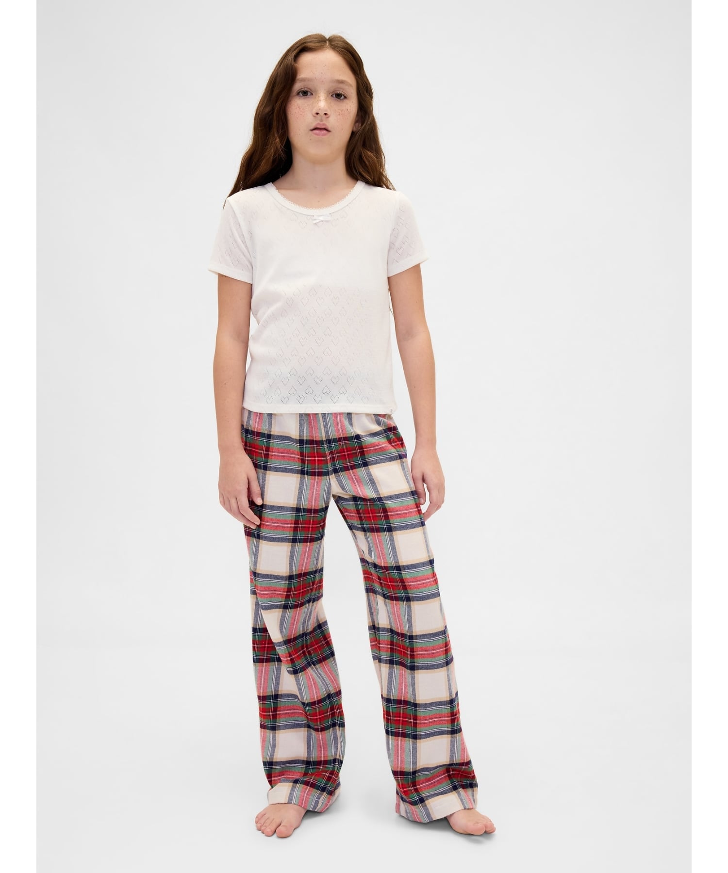 (K) Пижамные штаны из переработанной фланели (детские) GAP, FS CHINO TARTAN PLAID — фото 2