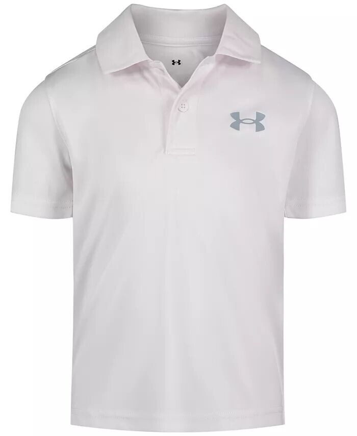 

Однотонная рубашка-поло для мальчиков Matchplay для малышей Under Armour, белый