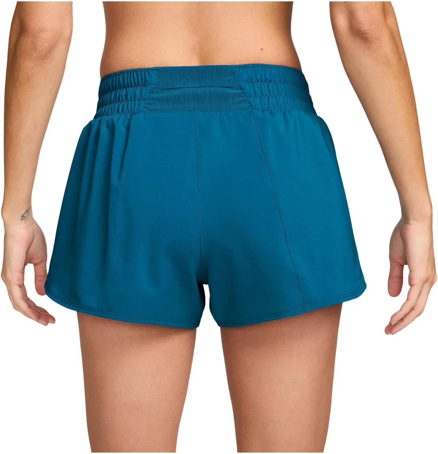 Шорты женские Nike Dri-FIT, цвет Green Abyss/Reflective Silver — фото 3