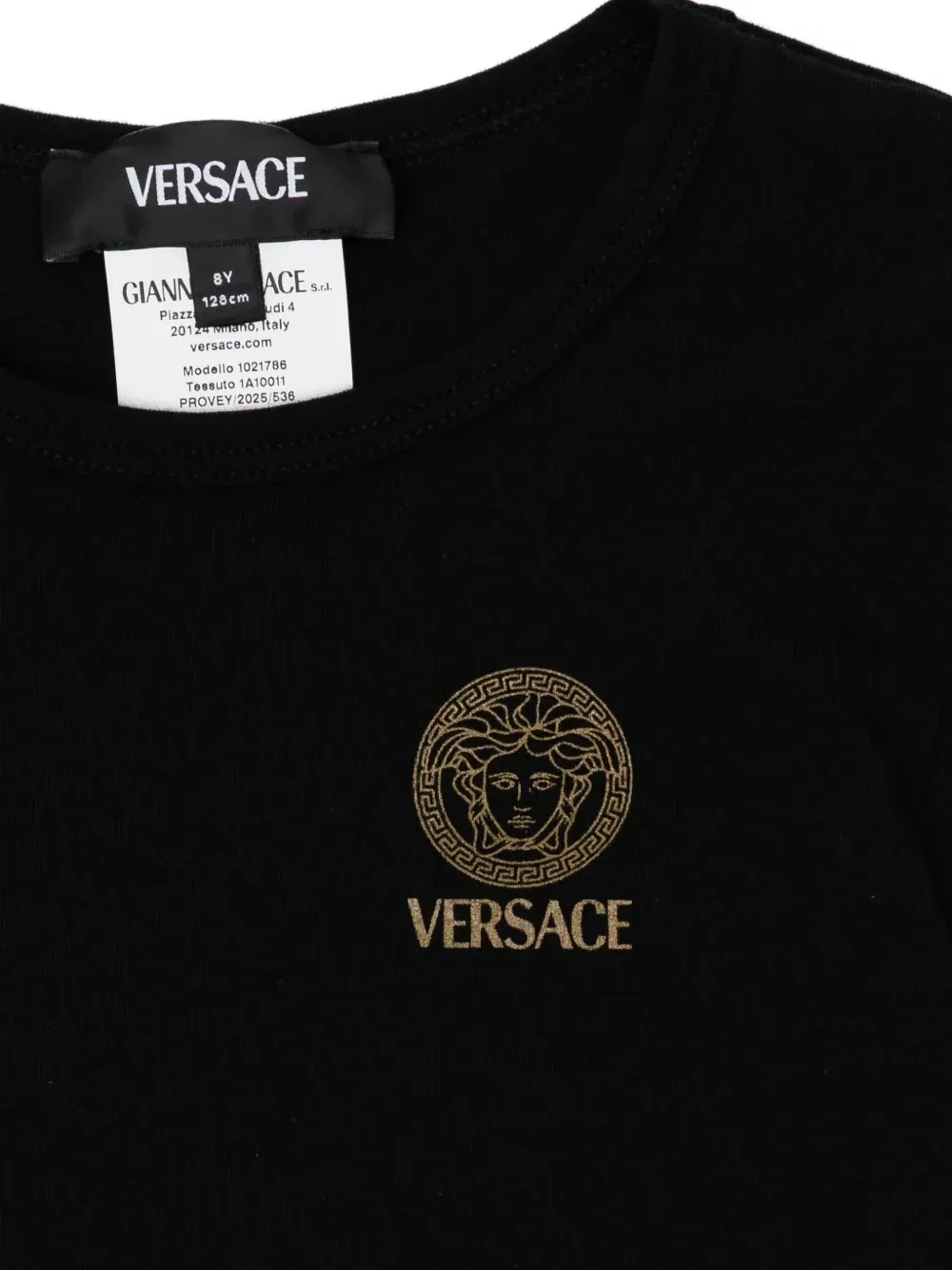 Футболка с Медузой Versace Kids, серый — фото 3