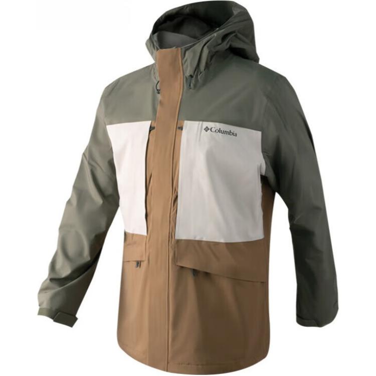 

Columbia Водонепроницаемая ветровка мужская защита от ветра дышащая утепленная, Khaki 257