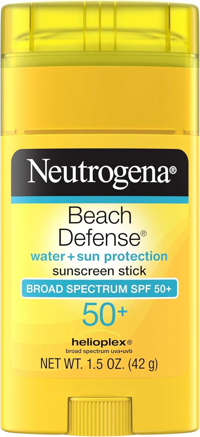 Солнцезащитный стик Neutrogena Beach Defense SPF 50, 42 г, желтый