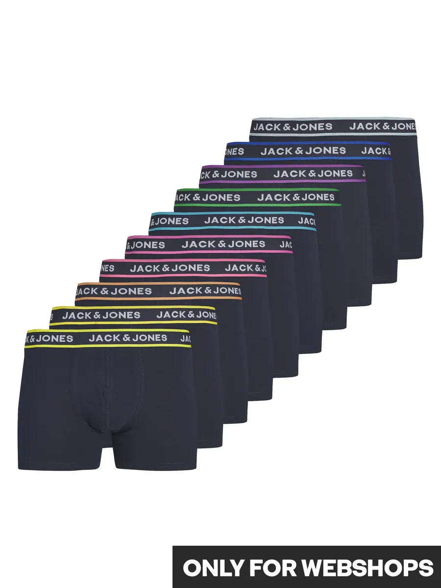 

Боксерские шорты Jack & Jones "JACLIME SOLID TRUNKS 10 PACK" (упаковка, 10 шт.), синий