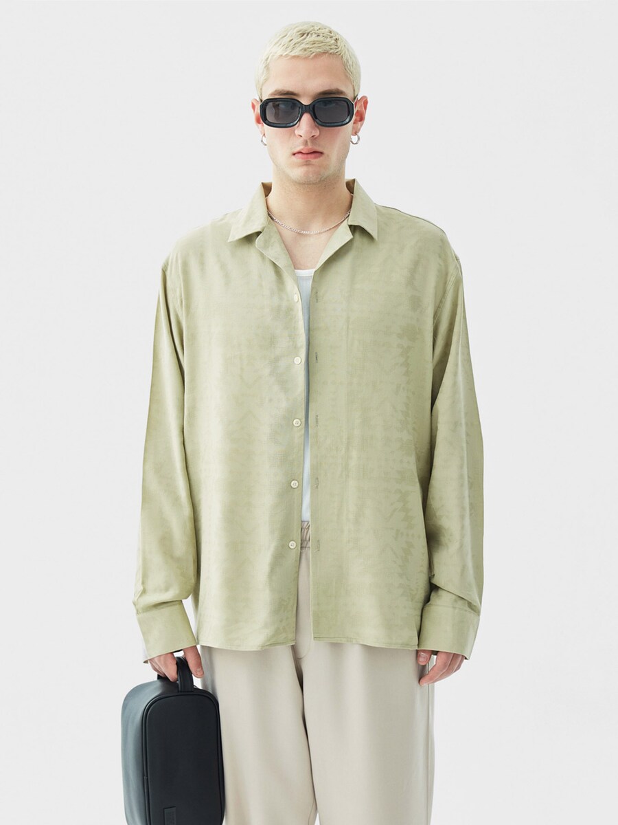 

Повседневная рубашка VAMOS CLO Comfort fit Button Up Shirt BOERNE, зеленый
