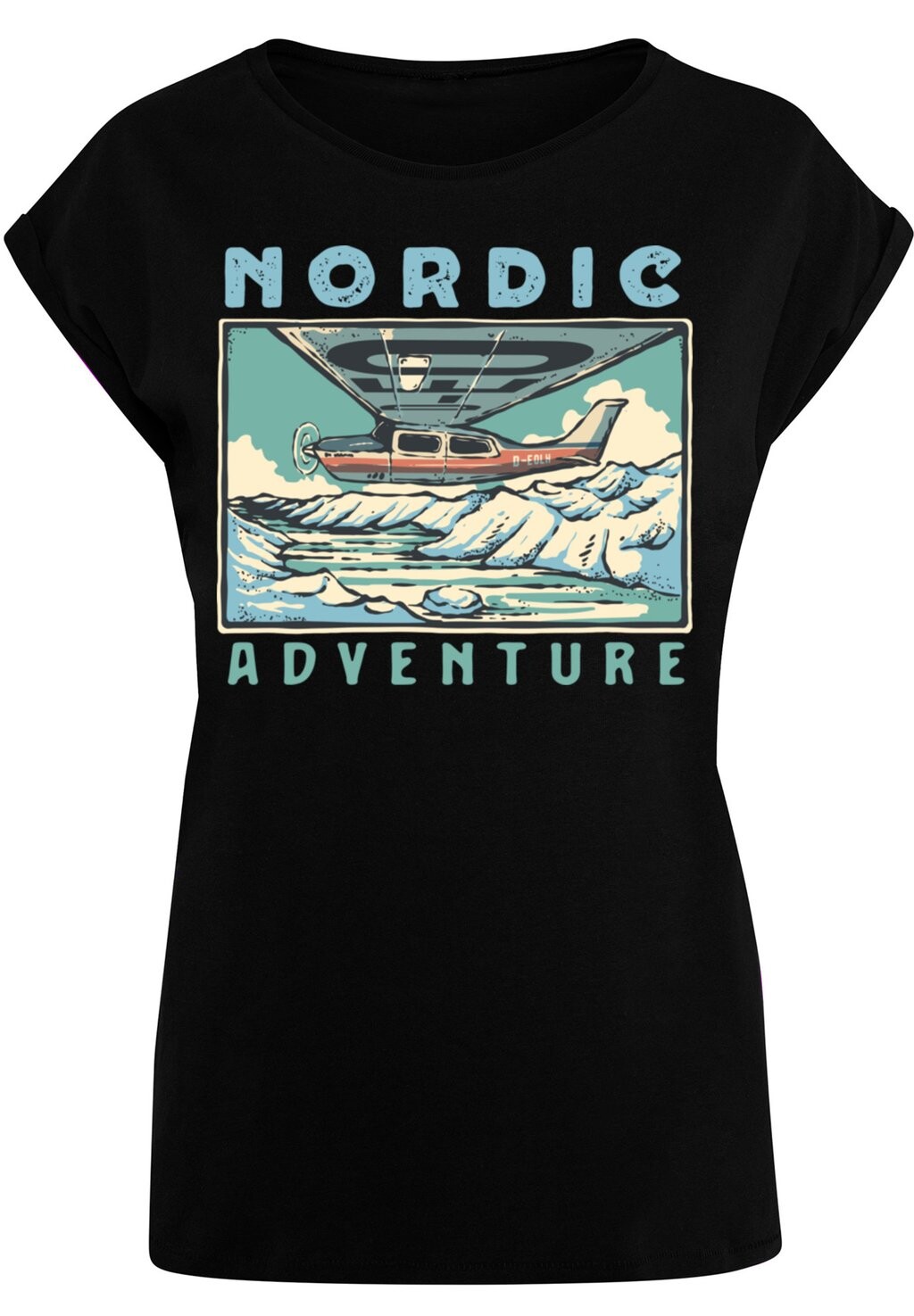

Футболка с принтом NORDIC ADVENTURES F4NT4STIC, черный