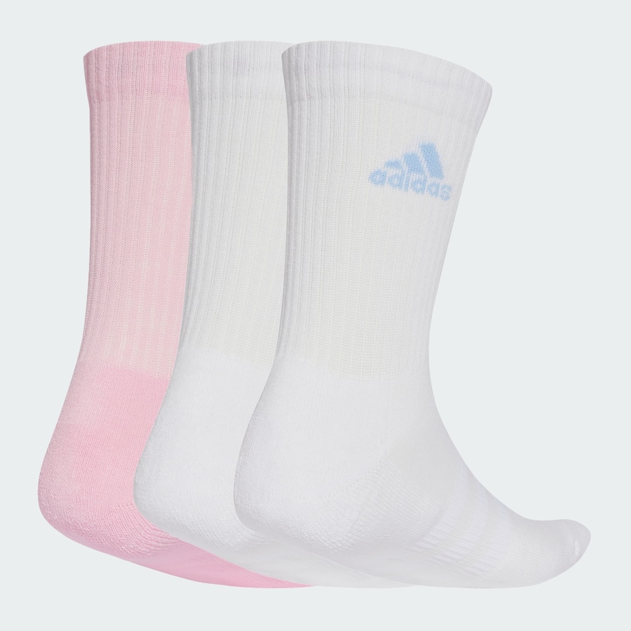 Спортивные носки ADIDAS PERFORMANCE Cushioned Crew 3 Pairs, розовый/белый — фото 2