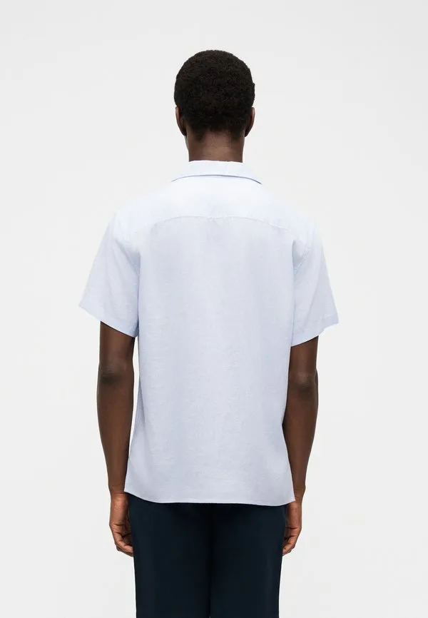 Классная рубашка camp solid Calvin Klein, Heavenly Iris — фото 4