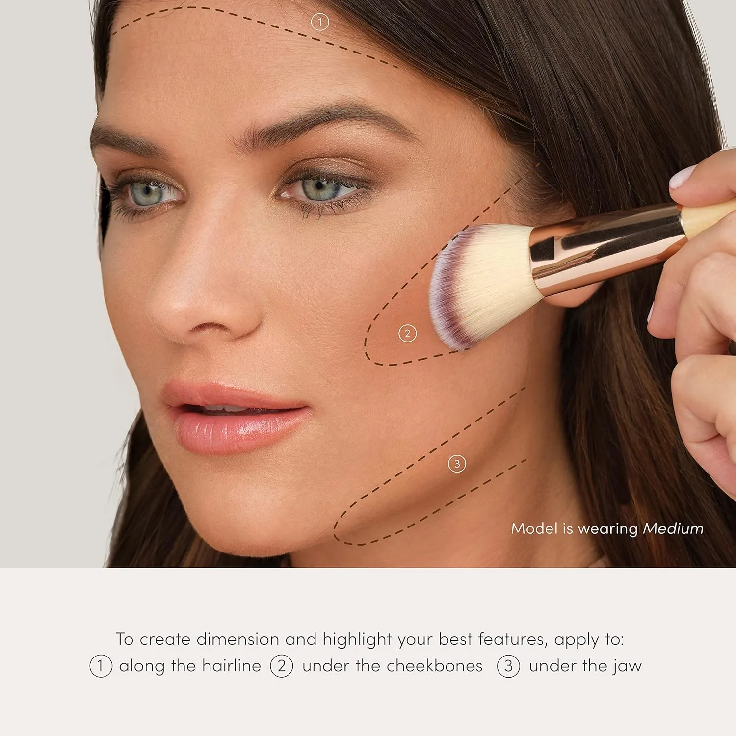 Сменный блок матирующего бронзера Jane Iredale PureBronze Matte Bronzer: бронзирующая пудра с возможностью наслаивания, легкая и дышащая текстура, не тестируется на животных, 3 натуральных оттенка., Medium — фото 4