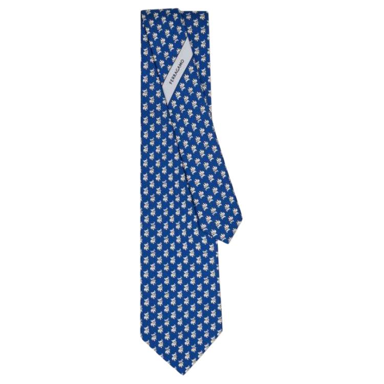 

Ferragamo Шелковый галстук Бульдог, Blue