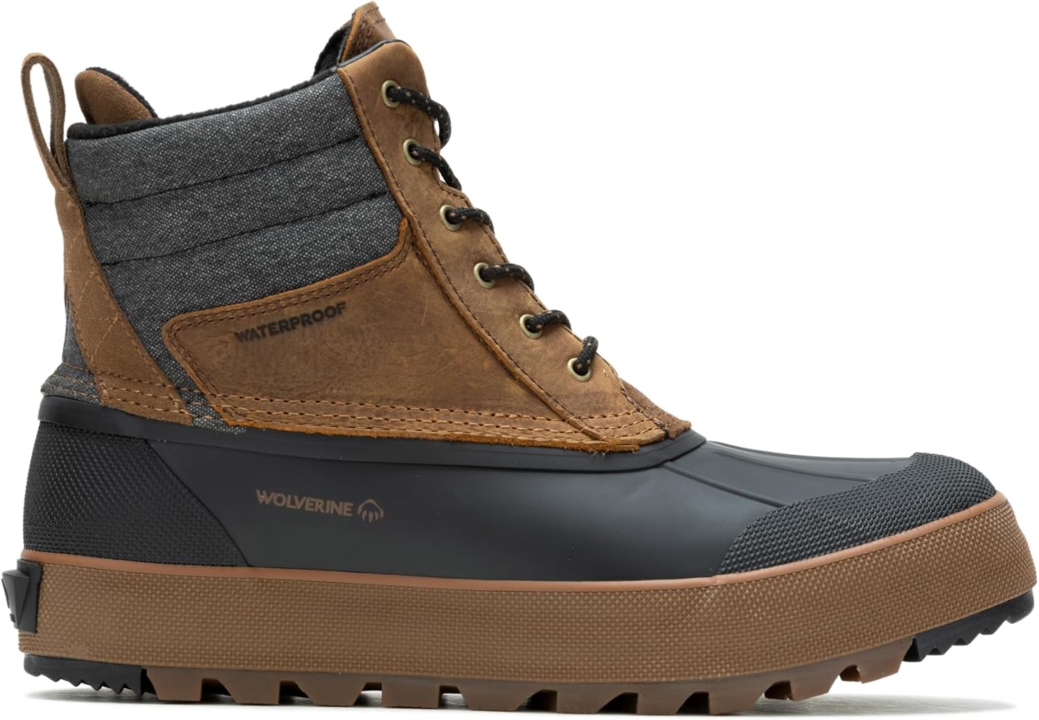 

Мужские водонепроницаемые утепленные средние зимние ботинки Wolverine Torrent Trek, Cognac