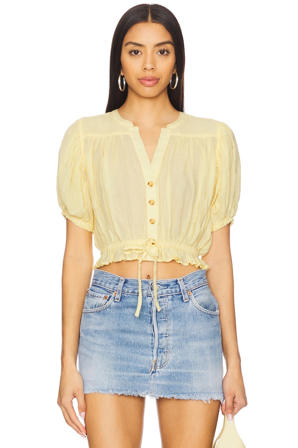 

X мы "свободные маленькие облака" рубашка от Free People, banana cream