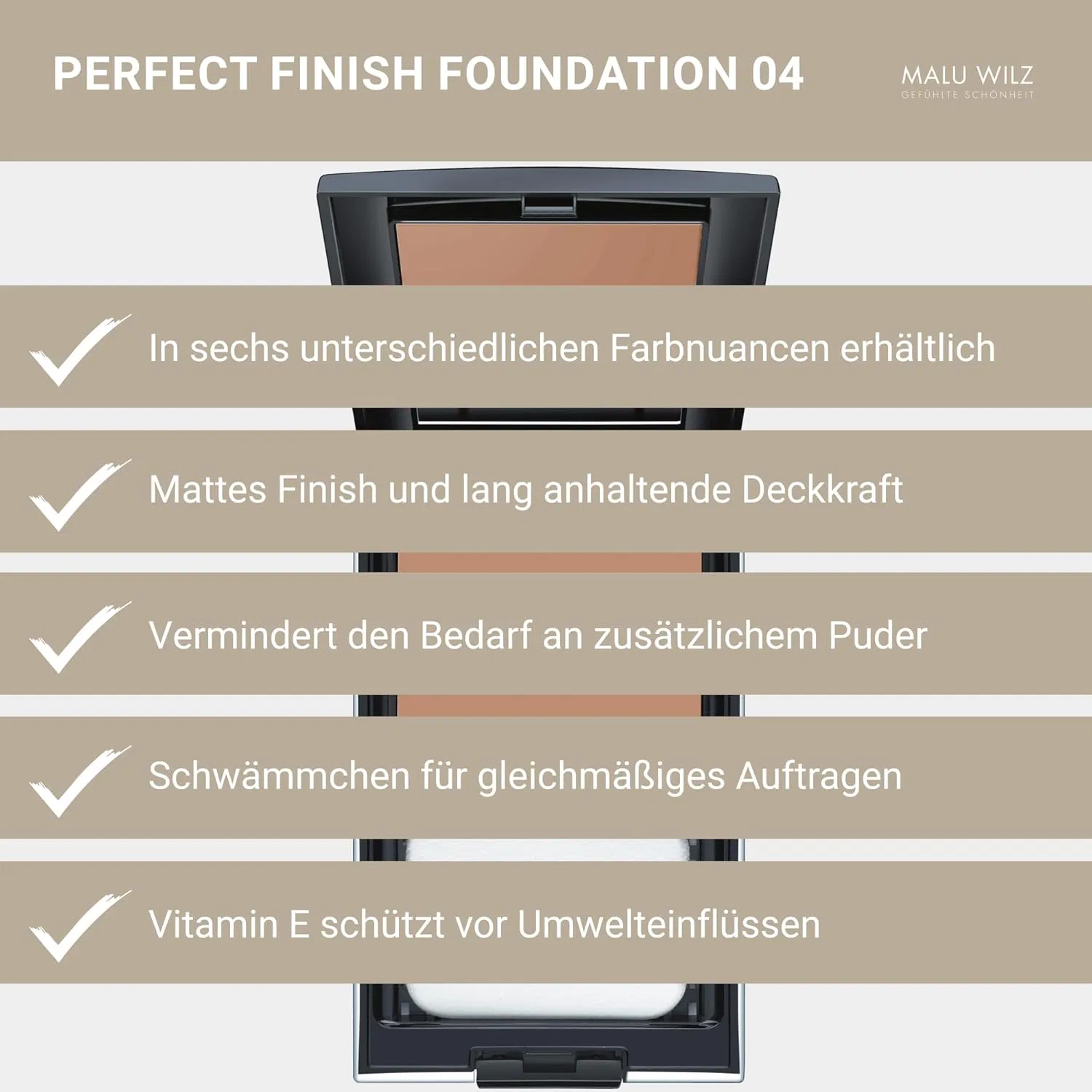 Тональный крем «Perfect Finish Foundation №04 Charmin Cashmere» от Malu Wilz Malu Wilz — фото 4