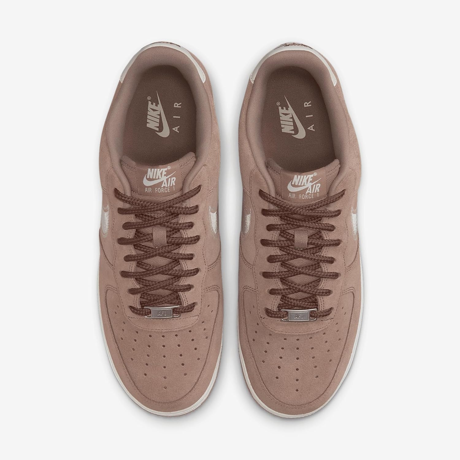 Мужские кроссовки Nike Air Force 1, коричневый — фото 4