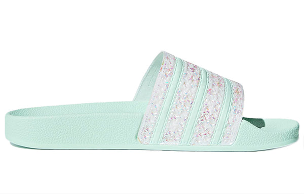 Тапочки adilette sports slippers Adidas, зеленый — фото 2