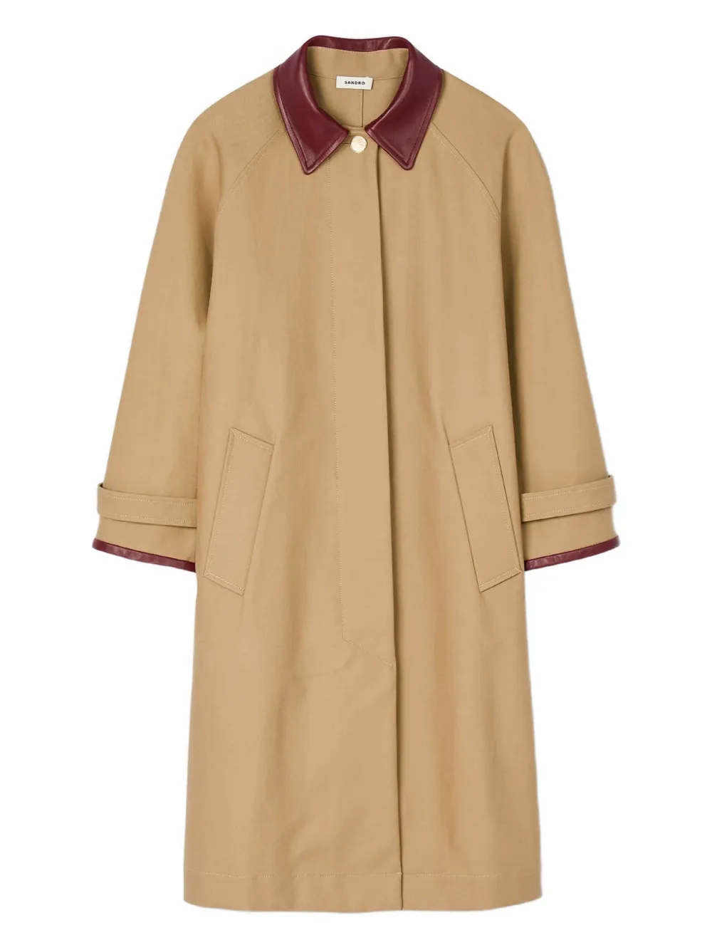 

Пальто с рукавами реглан SANDRO, коричневый