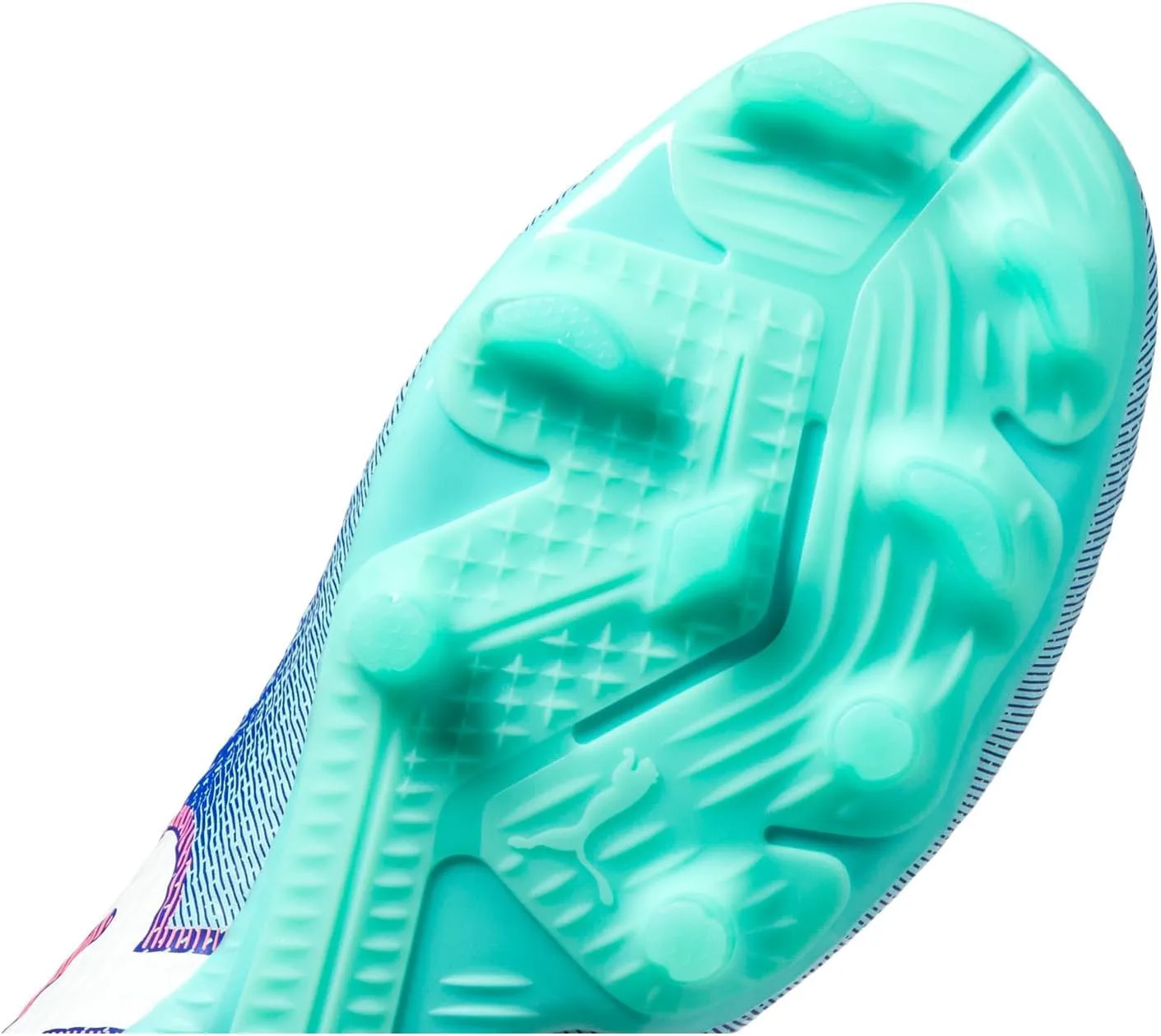 Футбольные бутсы Puma Future 7 Pro для мужчин, для твердого и искусственного покрытия, белый/мятный — фото 2