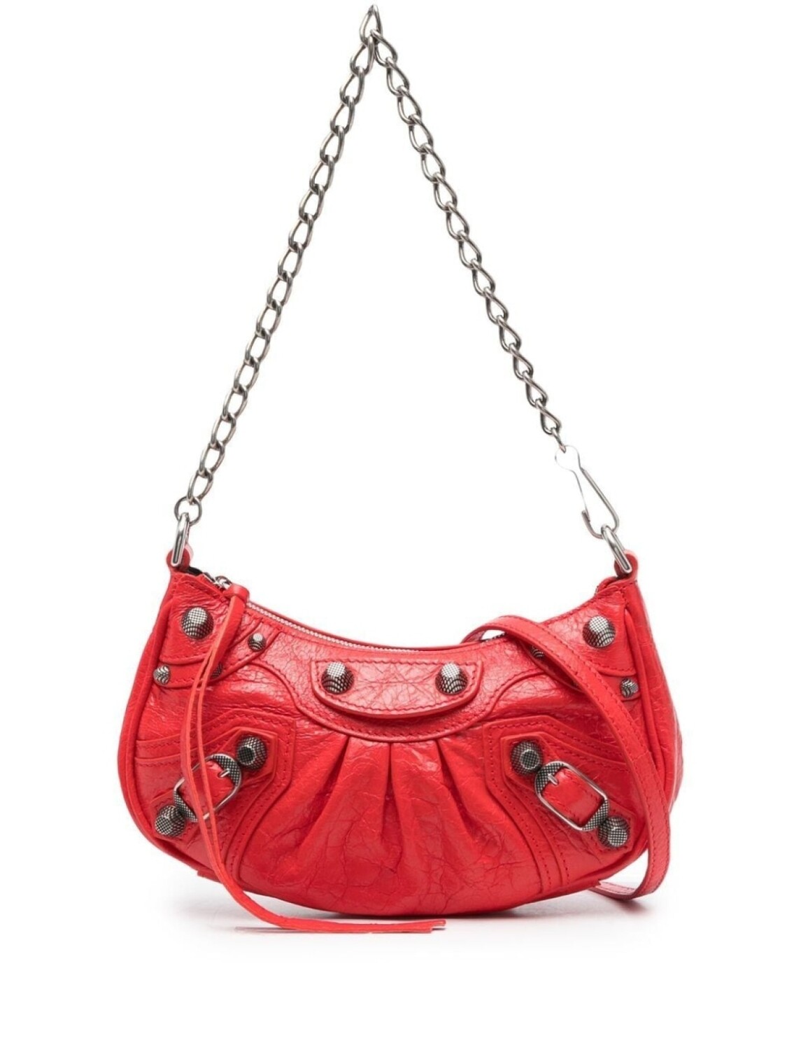 

Сумка на плечо Balenciaga с заклепками, красный