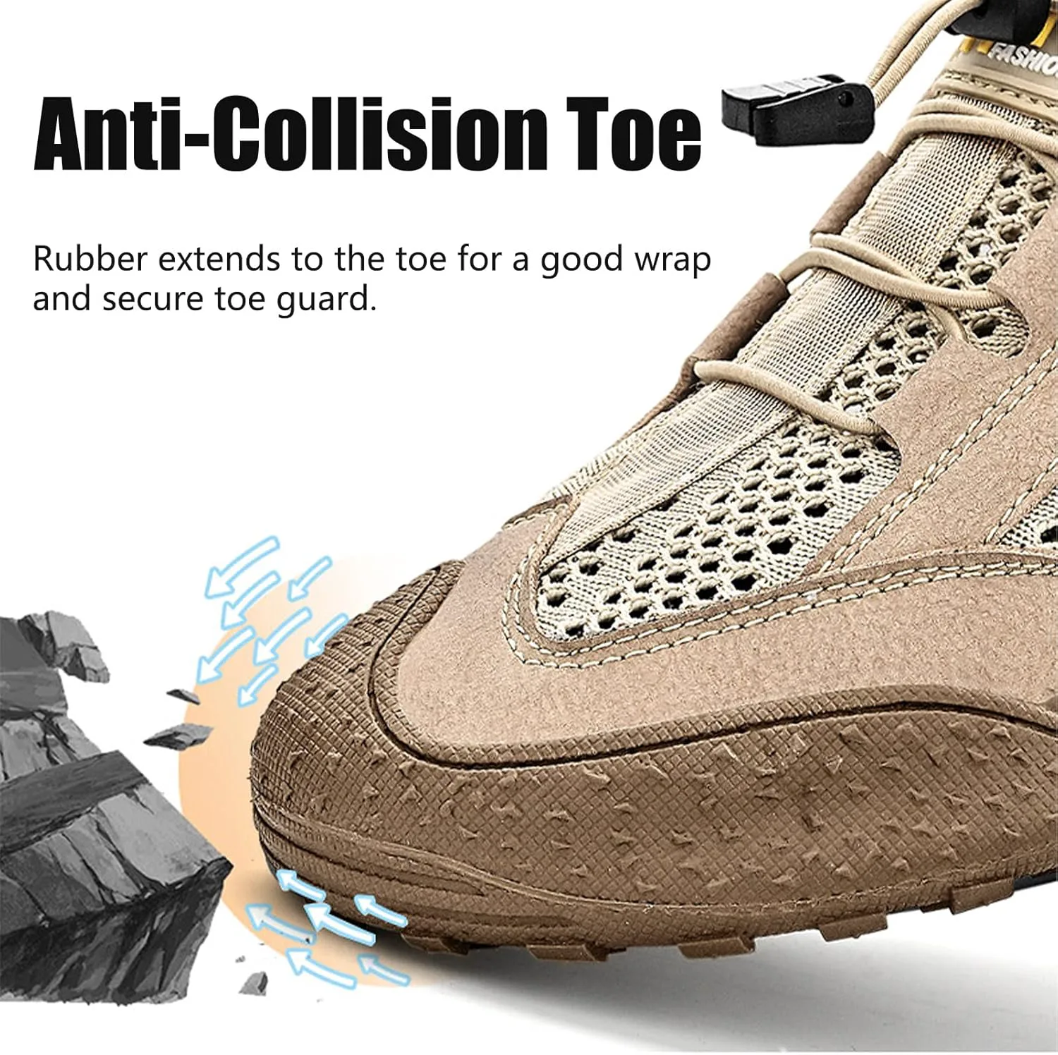 

Мужские кожаные сандалии Optigard Hollow Fisherman с застежкой-липучкой, закрытым носком, ремешком сзади, противоскользящие, для активного отдыха на улице, дышащие, пляжные и водные, серый