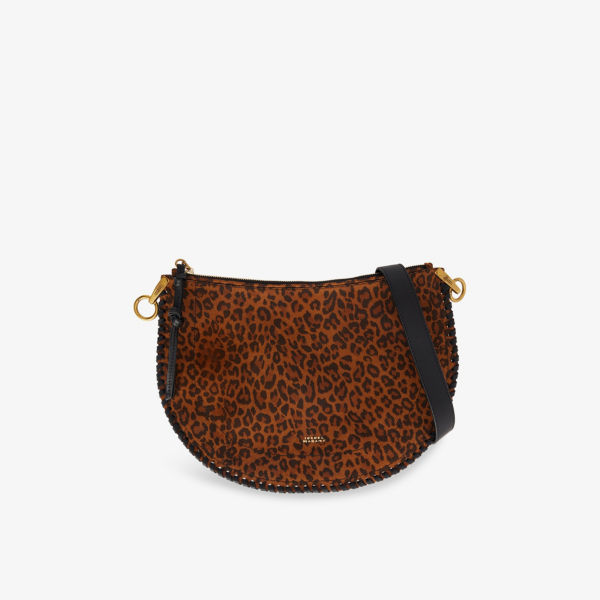 

Oskan сумка через плечо из замши с леопардовым принтом Isabel Marant, цвет leopard