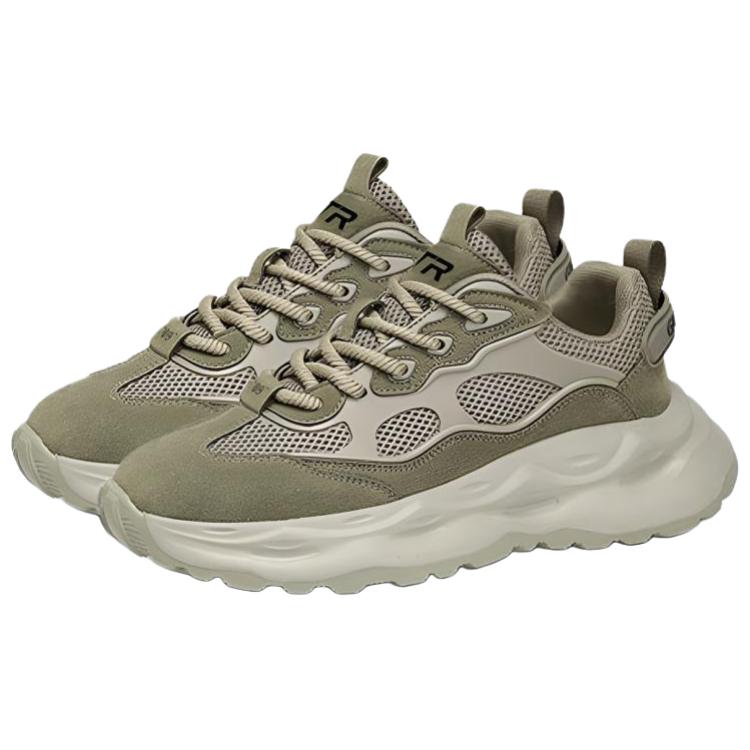 

Износостойкие низкие кроссовки на массивной подошве для мужчин BTR, Olive Green