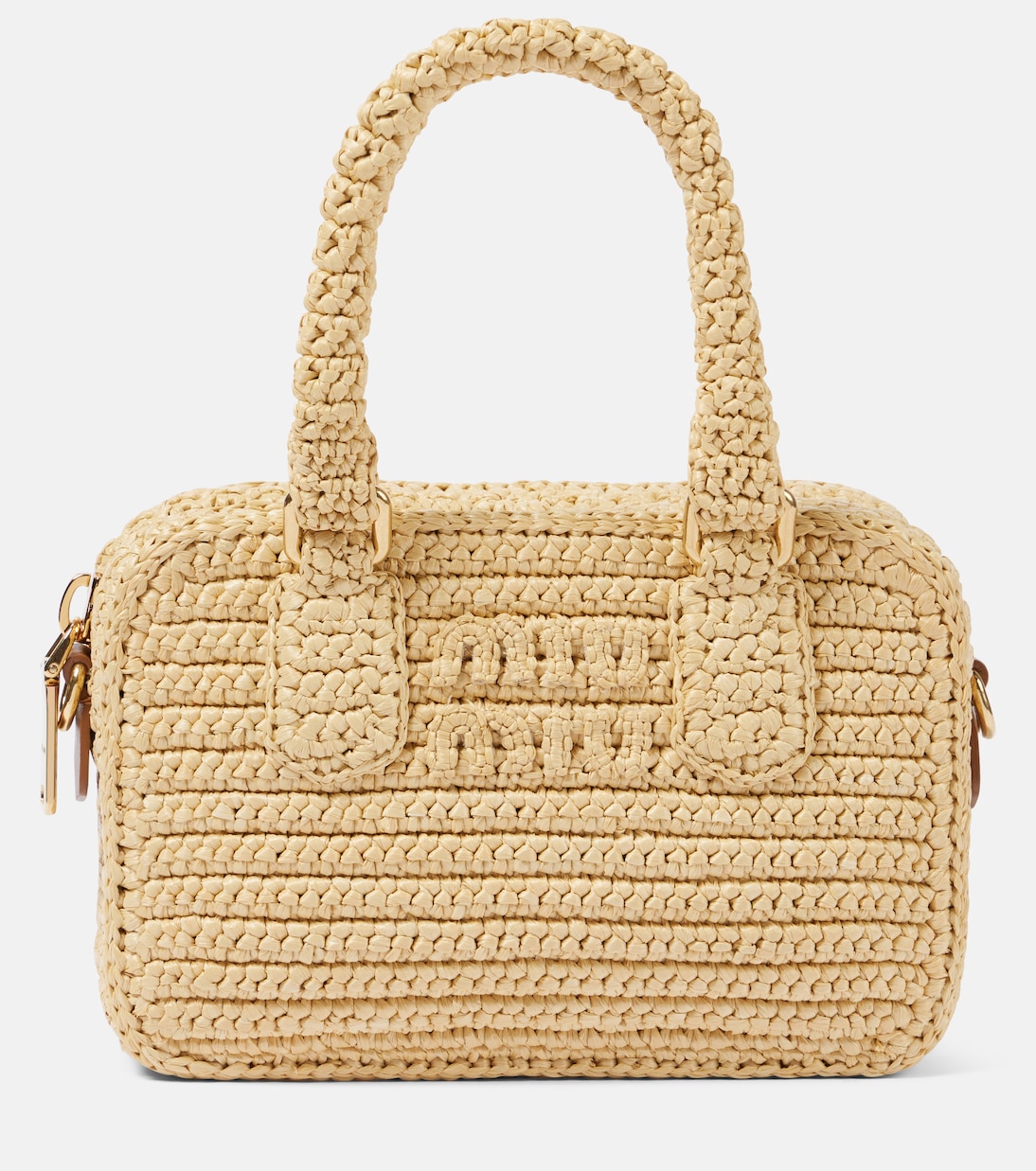 

Сумка через плечо Arcadie с крючком Miu Miu, Naturale