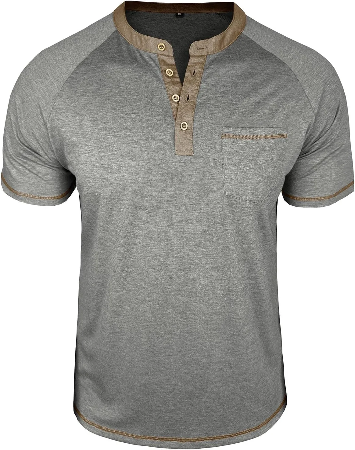 

Мужская футболка Henley с коротким рукавом Cambkatl