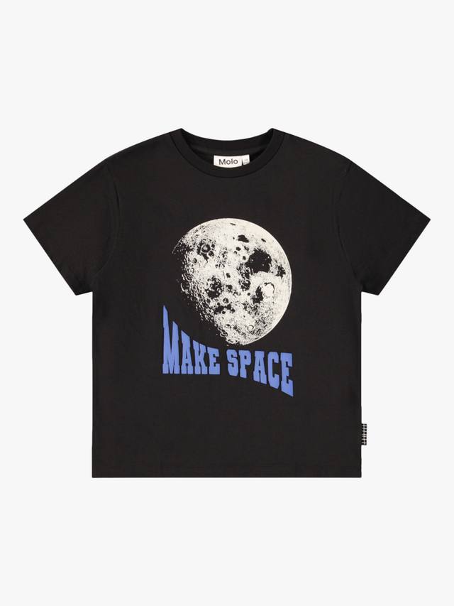 

Детская хлопковая футболка Rodney с коротким рукавом Molo, Moon Graphic