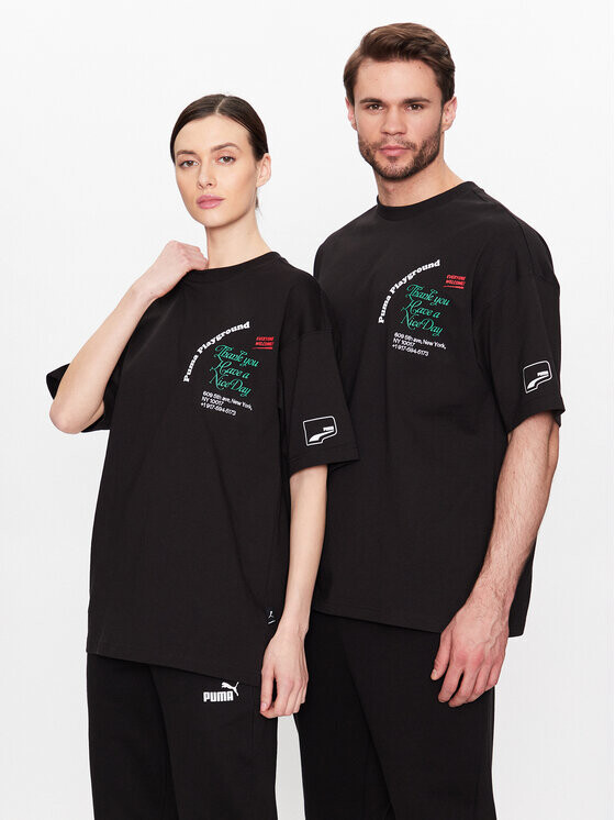 

Футболка свободного кроя Puma, черный