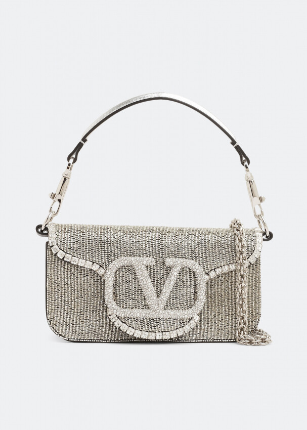 

Сумка через плечо Valentino Garavani Locò Small, серебряный
