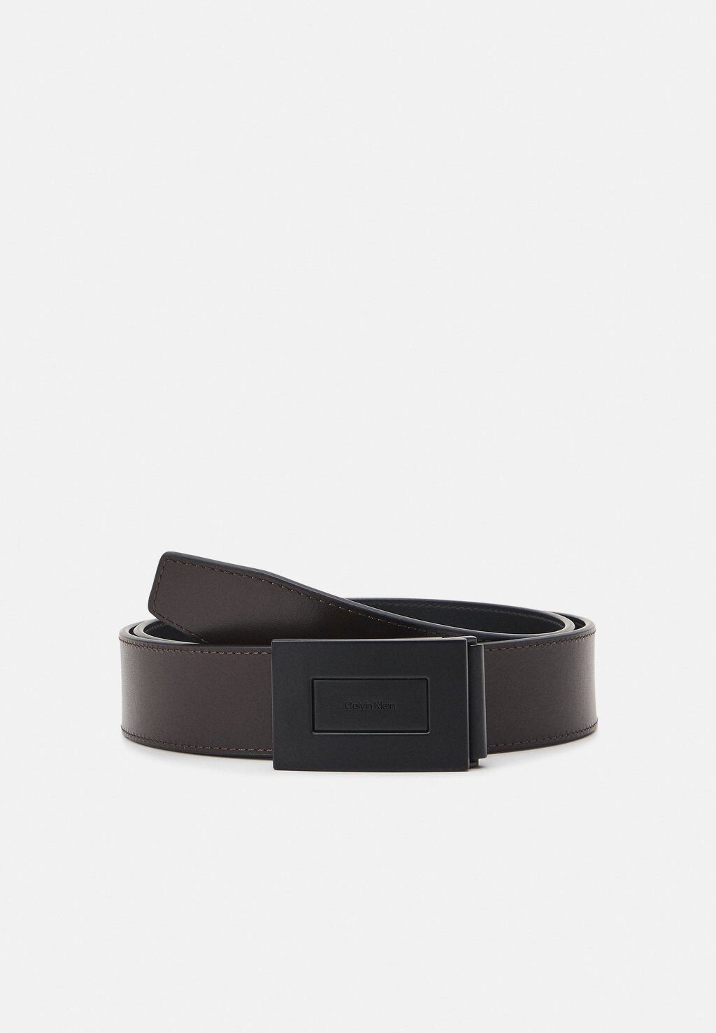 

Ремень FORMAL PLAQUE Calvin Klein, цвет black smooth/dark brown smooth