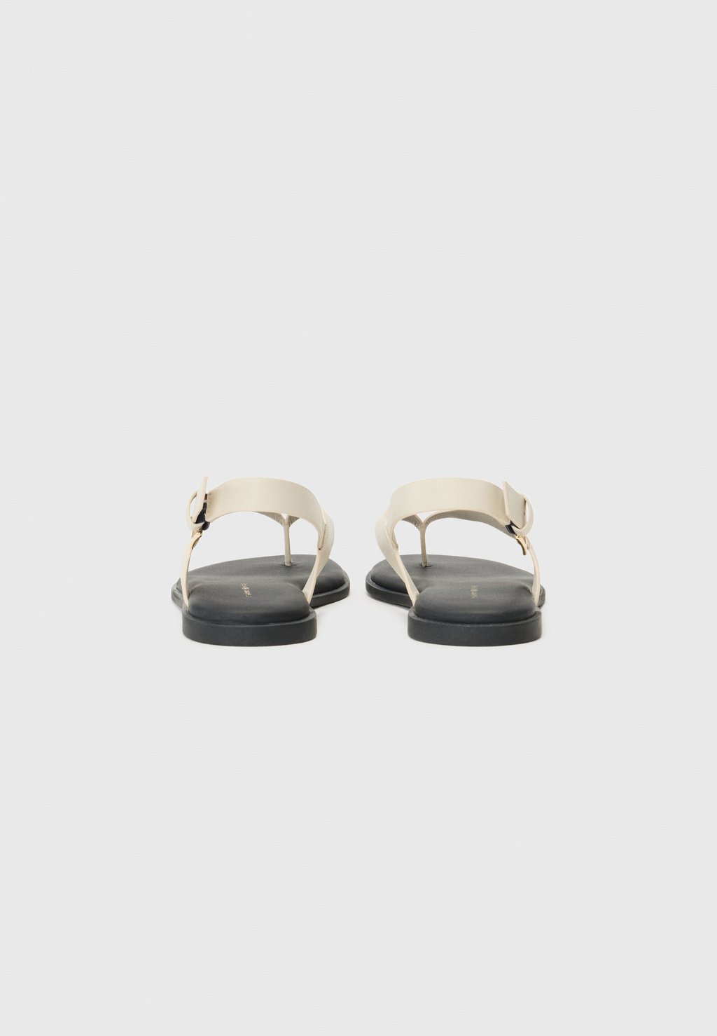 Сандалии с Т-образной застежкой BLOCK THONG FLAT Tommy Hilfiger, бежевый — фото 3