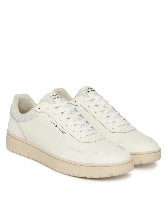 Кроссовки Th Basket Core FM0FM05629 Tommy Hilfiger, экрю — фото 2