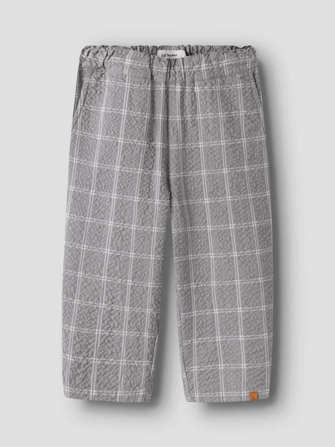 Штаны из сейрсакера Name it, ultimate grey — фото 3