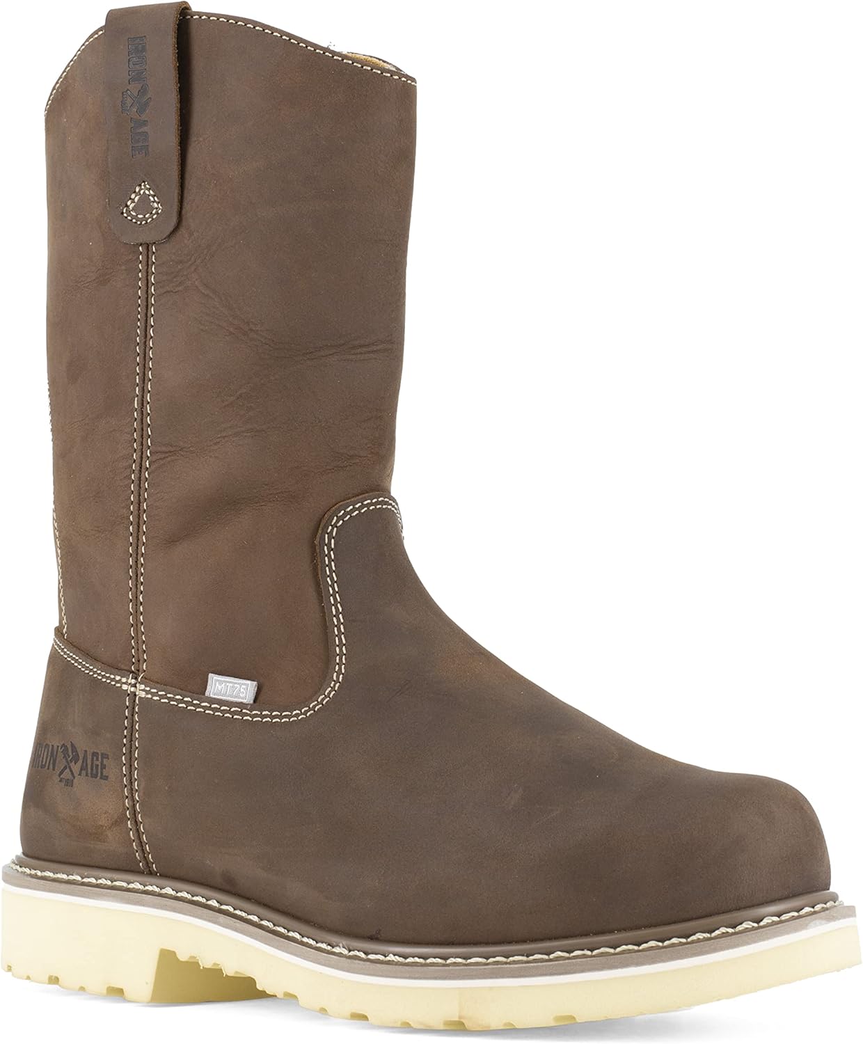 

Мужские защитные ботинки Iron Age, 11 дюймов, с электрозащитным композитным носком для работы/службы - коричневые, коричневый