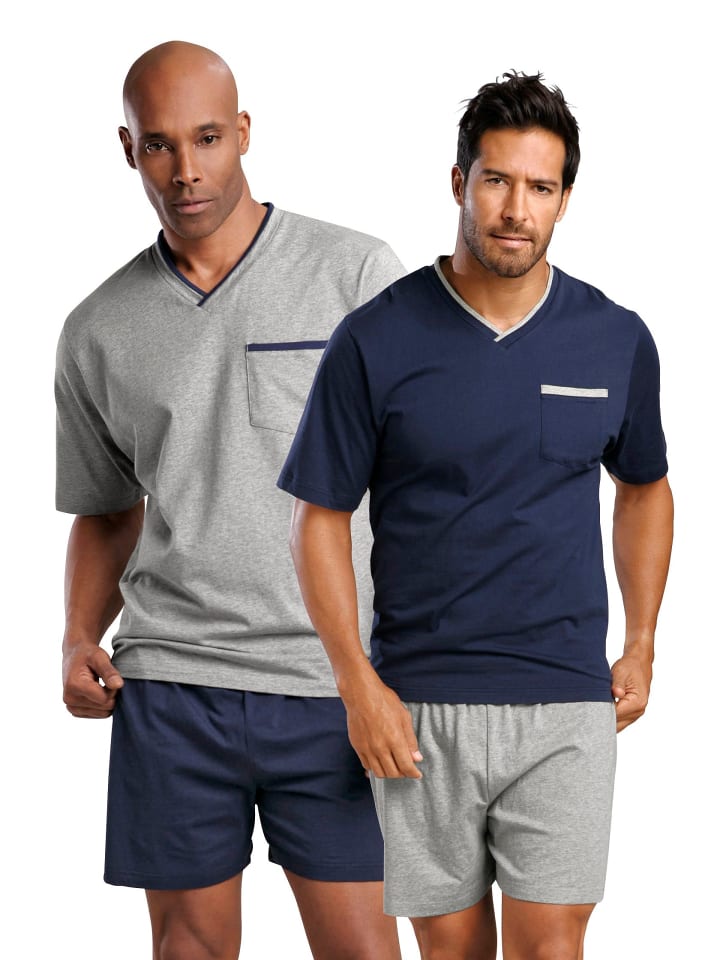 

Пижама LE JOGGER, цвет marine, grau-meliert