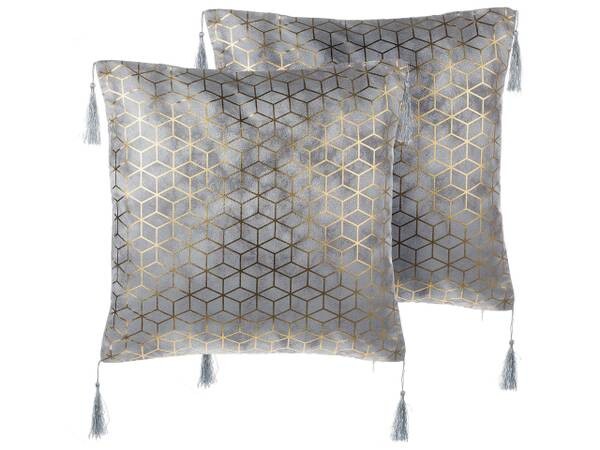 

Подушка Beliani 2 шт CAMELLIA, 45x45x45 см цвет gold/silber