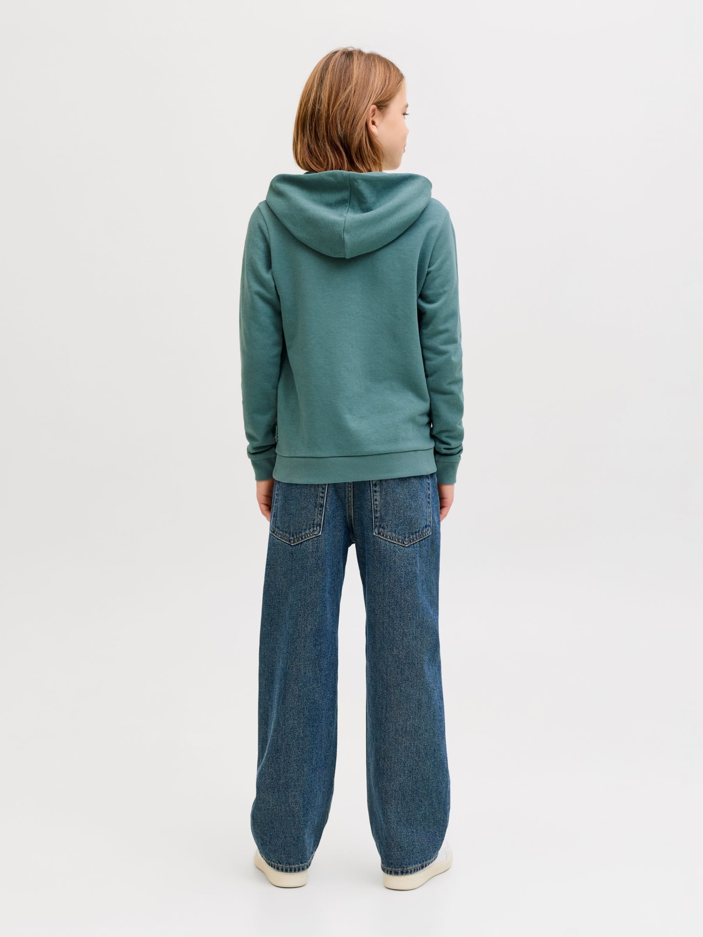 Jack & Jones Junior Толстовка 'JCOFusion' в зеленом цвете — фото 4