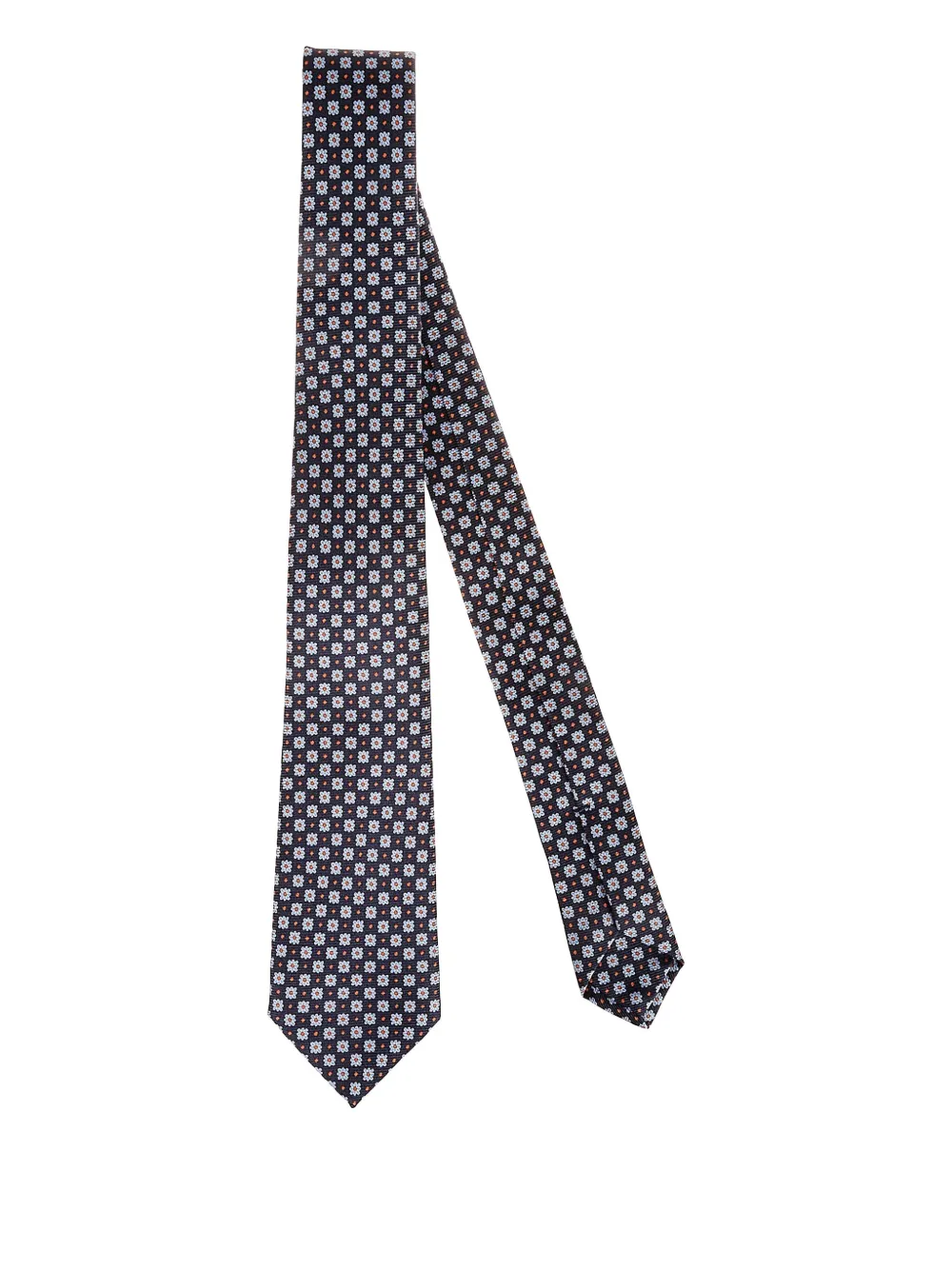 

Галстук с цветочным принтом Kiton, синий