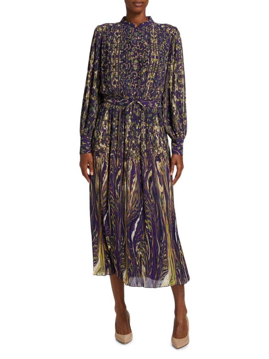 

Платье-миди Almada Sterling Palace Elie Tahari, цвет Blue Multicolor