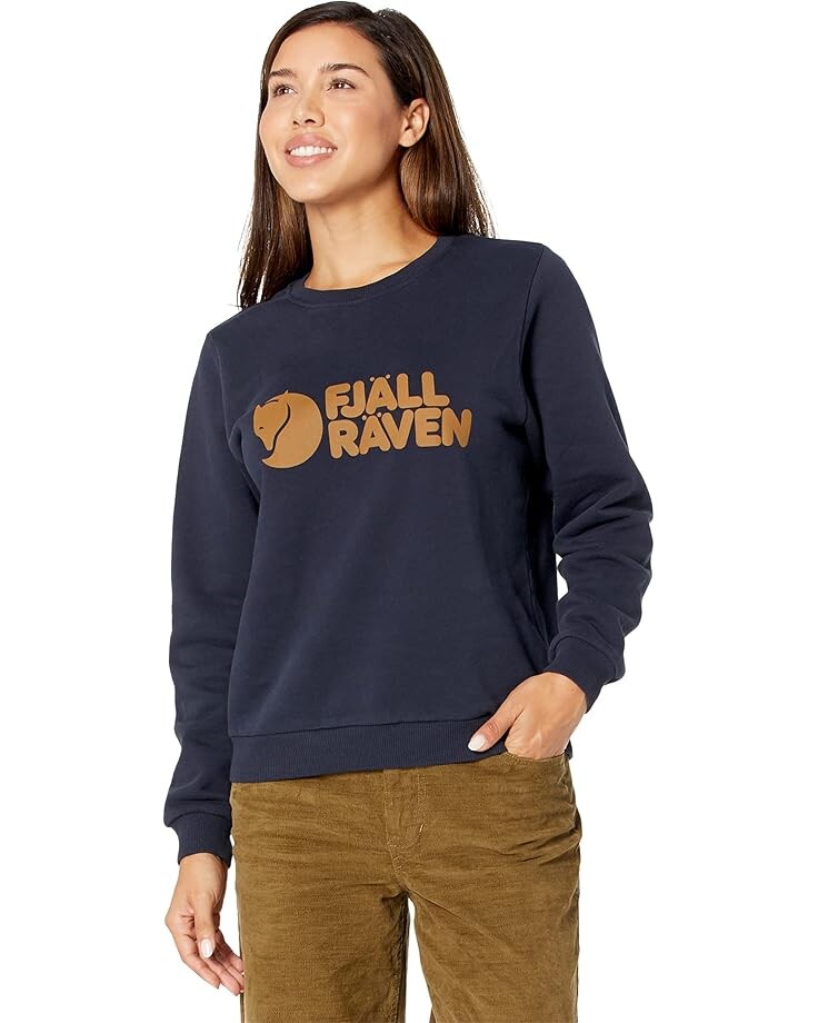 

Свитер Fjällräven Fjallraven Logo Sweater, цвет Dark Navy