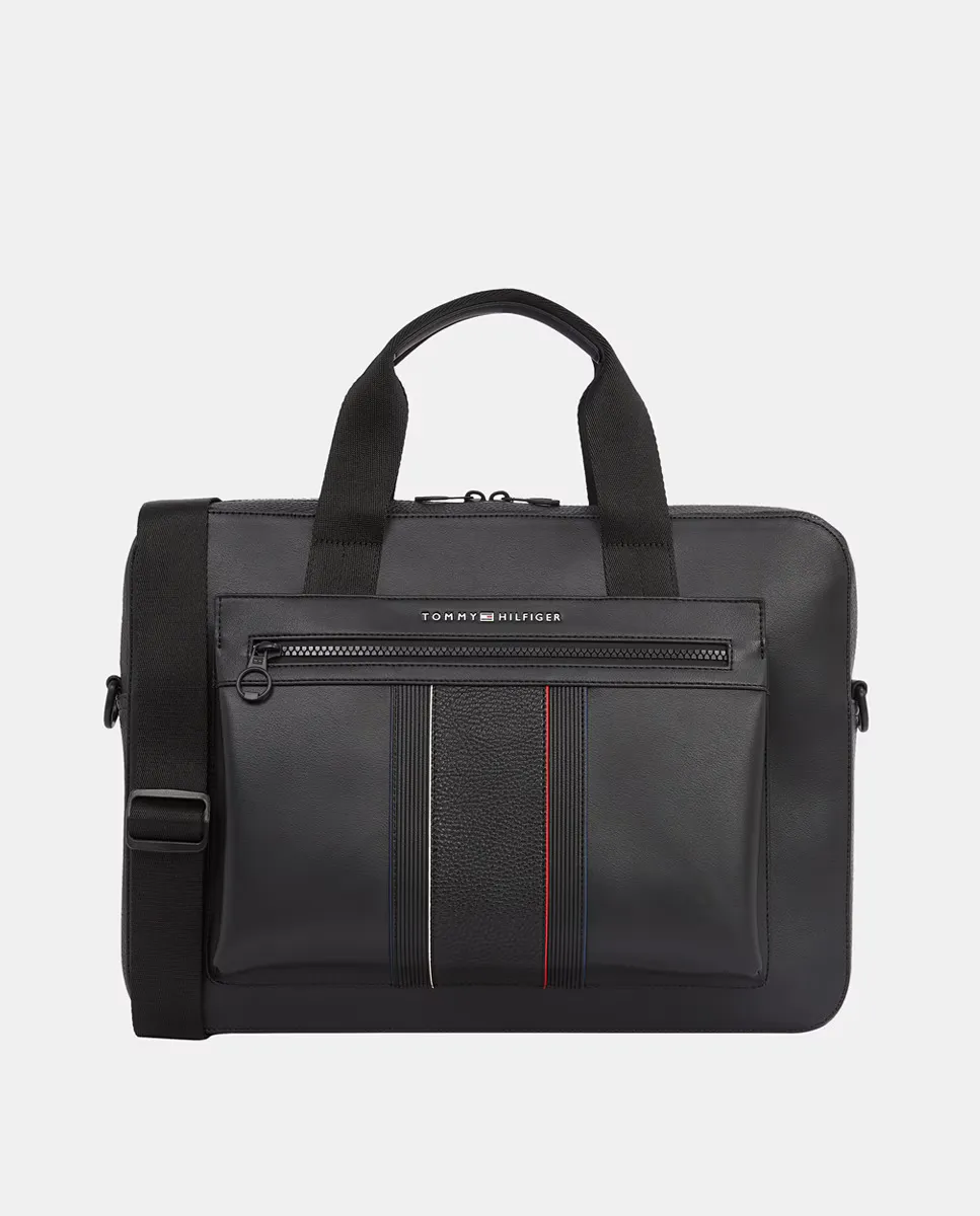 

Мужской портфель с деталями Tommy Hilfiger, чёрный
