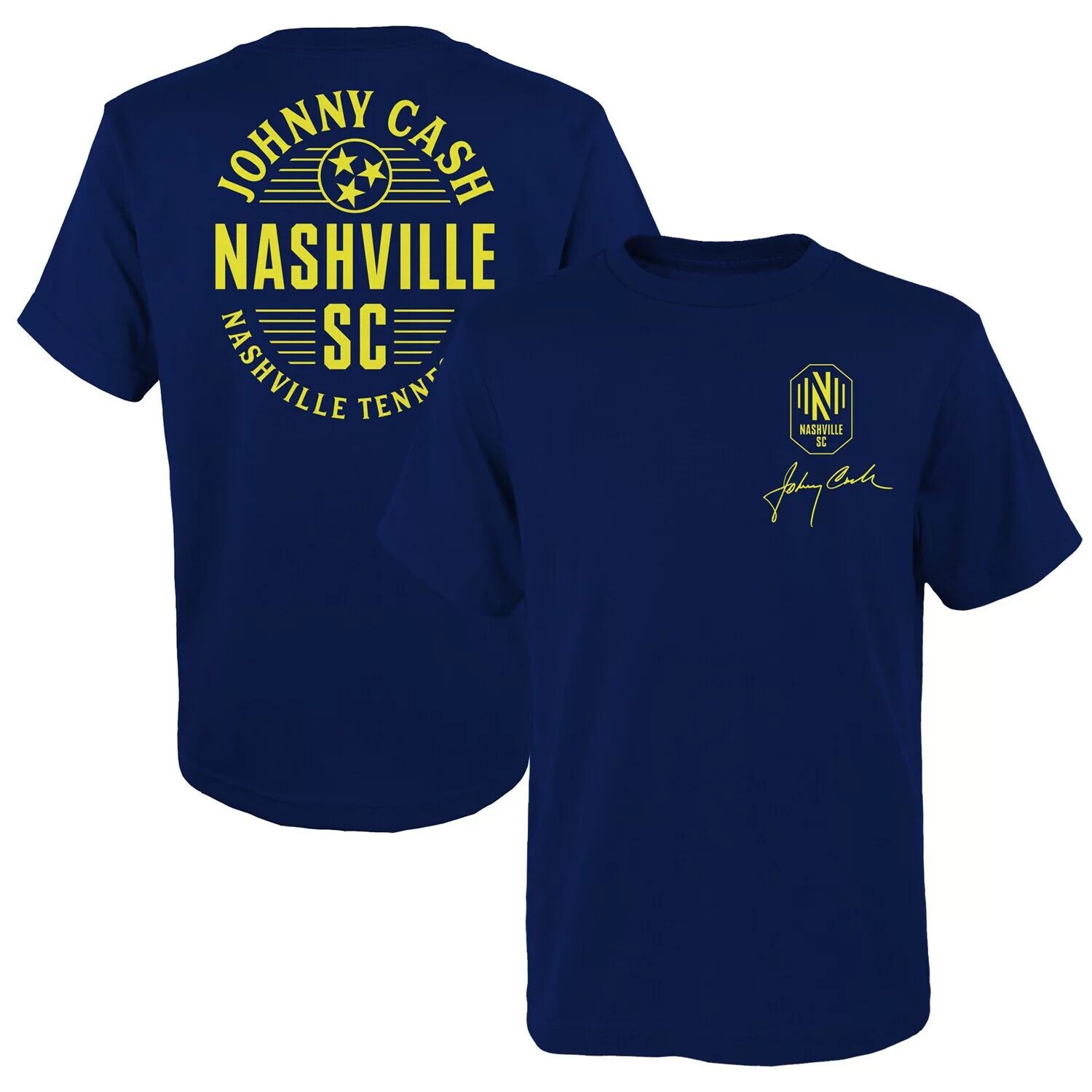 

Футболка Youth Navy Nashville SC x Johnny Cash Lines Outerstuff