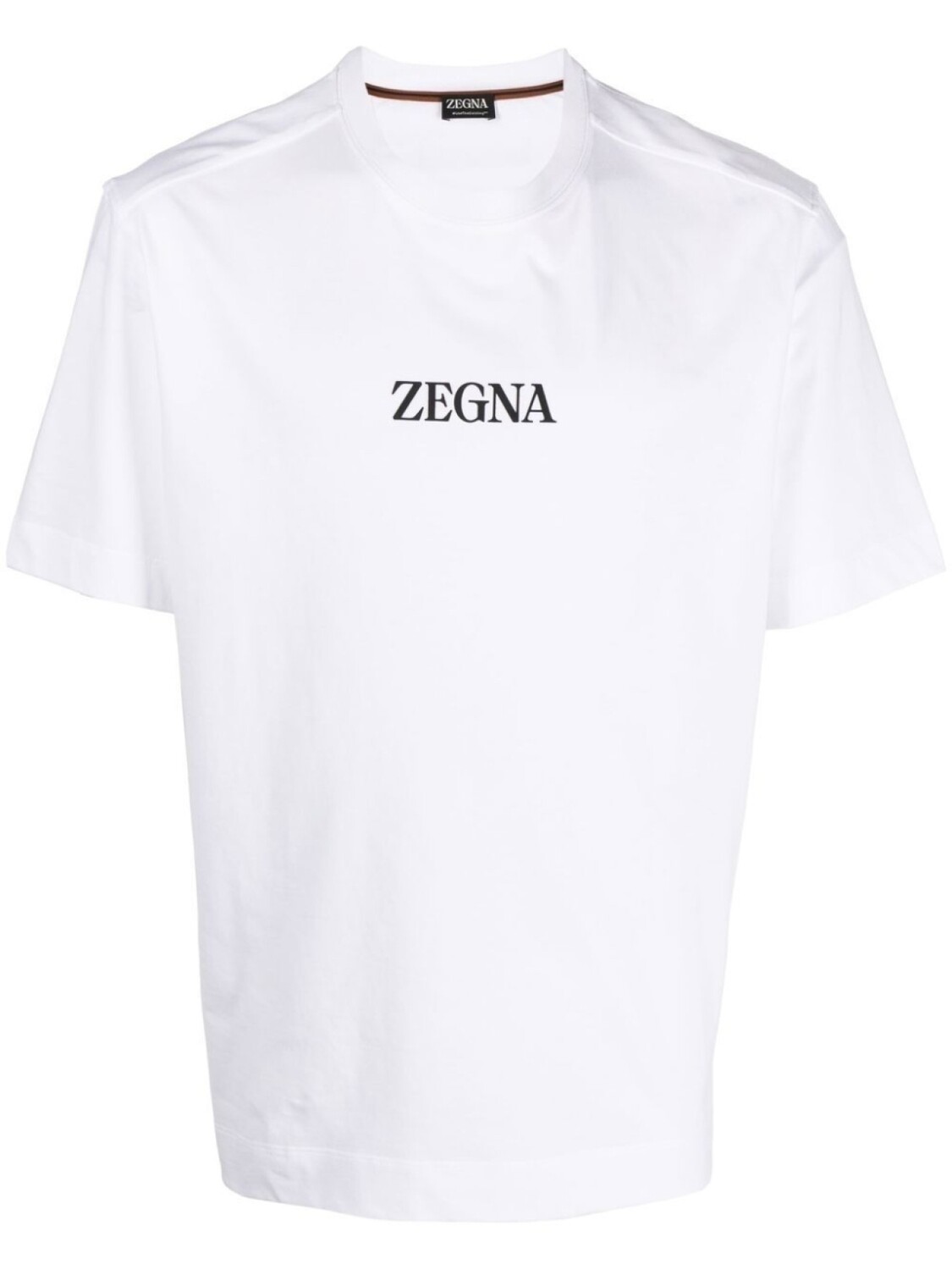 

Zegna футболка с логотипом, белый
