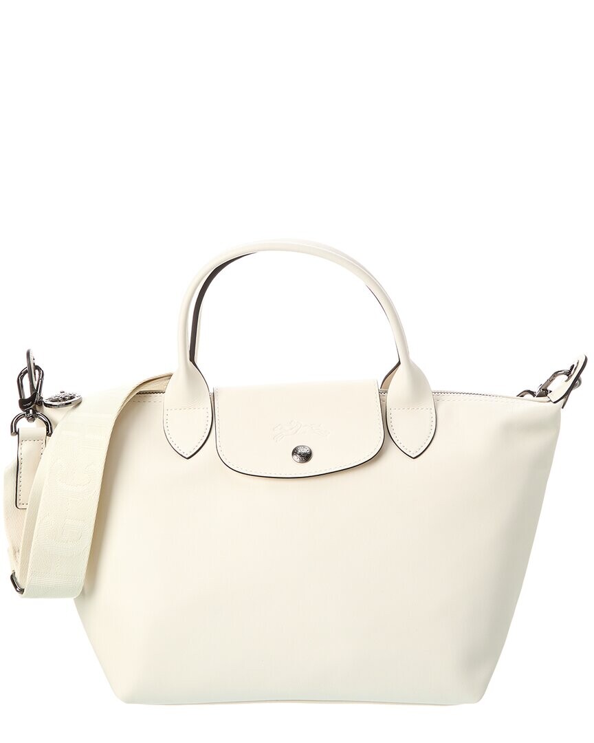 

Маленькая кожаная сумка-тоут Longchamp Le Pliage Xtra, белый