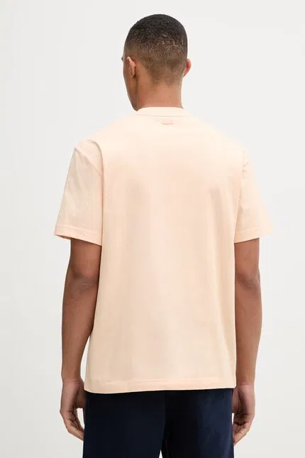 Футболка с животным принтом Lacoste, оранжевый — фото 3